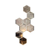 Set Oglinda Antichizata cu fazeta, forma hexagon