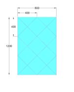 oglinda cu fazeta 80 x 120 cm argintiu