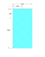 oglinda cu fazeta 80 x 160 cm argintiu