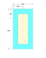 oglinda cu fazeta 80 x 120 cm argintiu/bronze