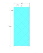 oglinda cu fazeta 80 x 200 cm argintiu