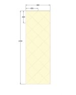 oglinda cu fazeta 80 x 240 cm bronze