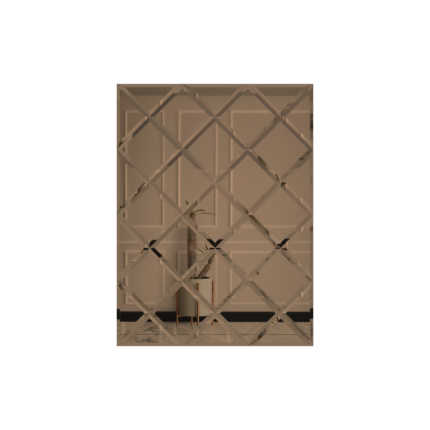 oglinda cu fazeta 120 x 160 cm bronze