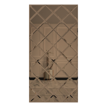 oglinda cu fazeta 120 x 240 cm bronze
