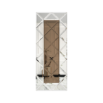 oglinda cu fazeta 80 x 120 cm argintiu/bronze