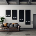 oglinda cu fazeta 80 x 200 cm argintiu