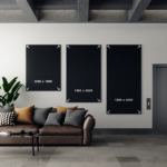 oglinda cu fazeta 80 x 200 cm argintiu